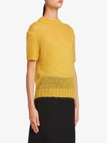 Thumbnail for your product : Prada Sheer Knitted Top