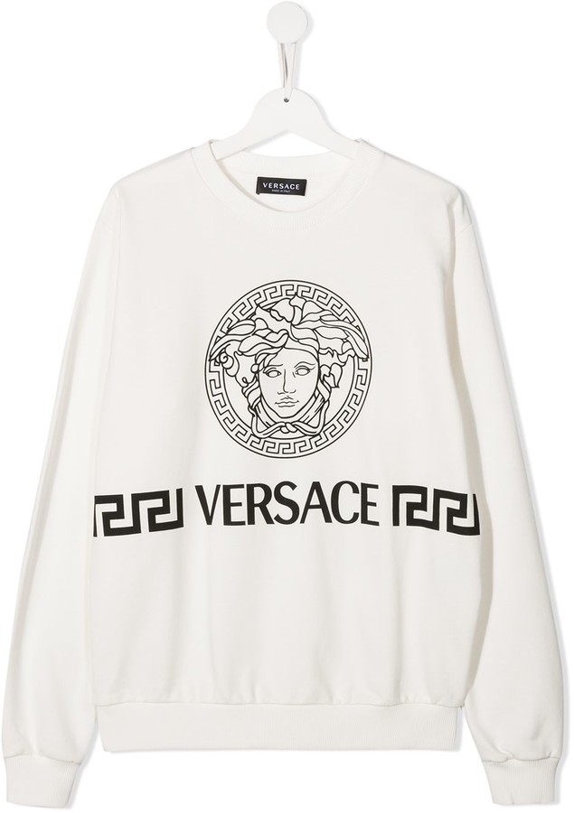 Versace Children Medusa crew neck sweatshirt - ShopStyle