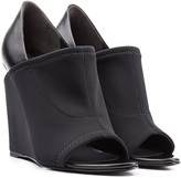 Thumbnail for your product : Alexander Wang Neoprene and Leather Wedge Sandals