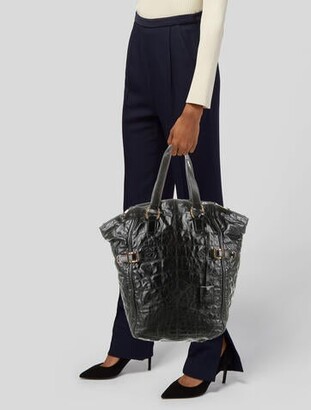 Saint Laurent Niki Large Crinkled Calf Shopper Tote Bag - ShopStyle