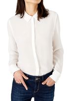 Thumbnail for your product : Hallhuber Silk blouse with pearl cuff buttons