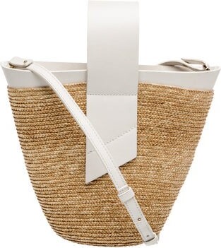 Carolina Santo Domingo Raffia Shoulder Bag