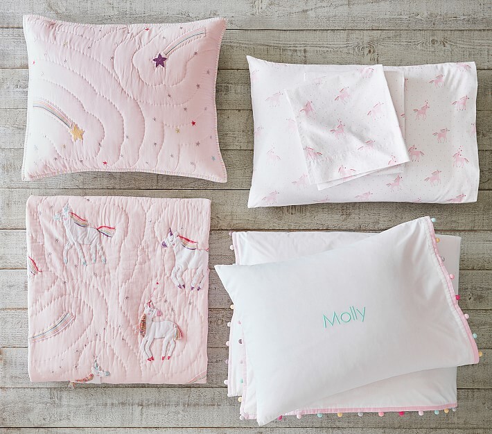 pottery barn unicorn bedding
