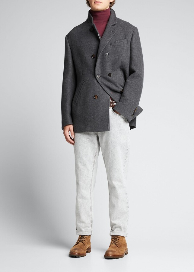 peacoat with zipper