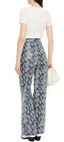 Thumbnail for your product : Stand Studio Maura Faux Snake-effect Leather Wide-leg Pants