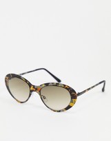 Thumbnail for your product : A. J. Morgan AJ Morgan oval style sunglasses in tortoise shell
