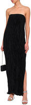 Thumbnail for your product : Elizabeth and James Strapless Satin Plisse Maxi Dress