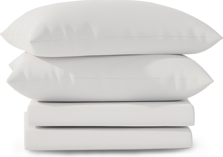 Color Sense Brushed Cool Crisp Solid Cotton 3-Pc. Sheet Set, Twin Xl