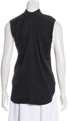 Theyskens' Theory Sleeveless Button Up Top
