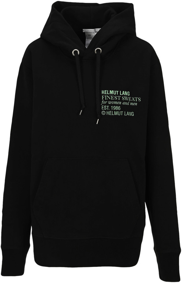 helmut lang logo hoodie