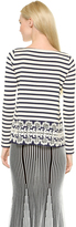 Thumbnail for your product : Thakoon Lace Trimmed Long Sleeve Top