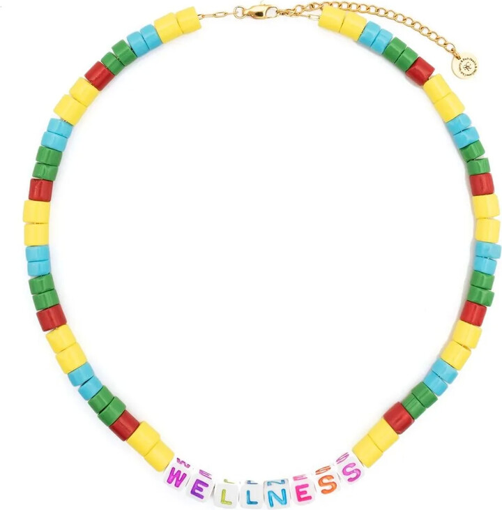 Sporty & Rich Wellness beaded necklace