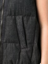 Thumbnail for your product : Brunello Cucinelli Padded Denim Gilet Jacket