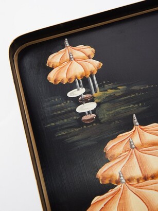LES OTTOMANS Umbrella Hand-painted Metal Tray