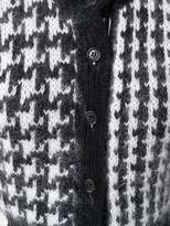 Thumbnail for your product : Thom Browne Prince Of Wales Chunky Merino & Mohair Cardigan