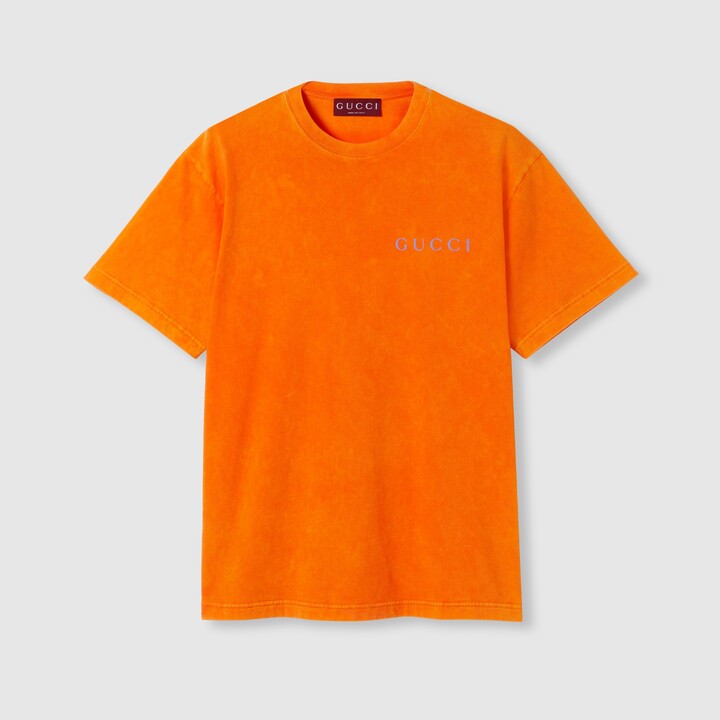 Gucci Printed cotton jersey T-shirt