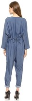 Thumbnail for your product : HATCH The Long Sleeve V Neck Jumpsuit