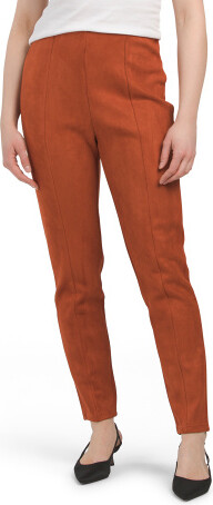 TJMAXX Faux Suede Pants For Women, Polyester/Suede