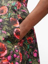 Thumbnail for your product : Marni Zip-through Floral-print Cotton-blend Midi Dress - Pink Multi