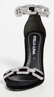 Stella Luna Strass Chain Sandals
