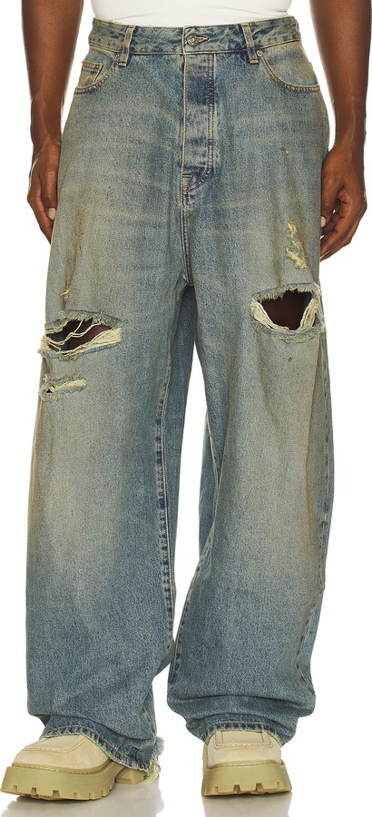 424 Big Daddy Denim Pants in Blue