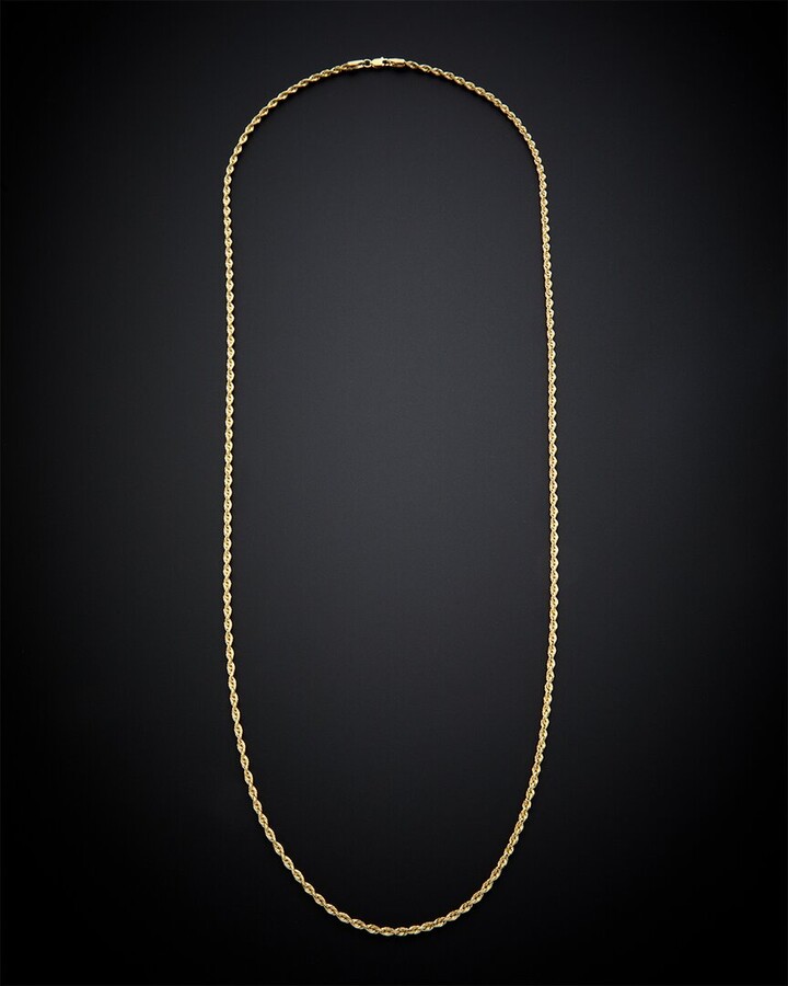 Italian Gold 14K Rope Chain Necklace
