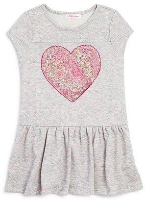 Design History Girls' Sequin Heart Dress - Little Kid