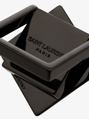 Saint Laurent Black Removable Phone Ring