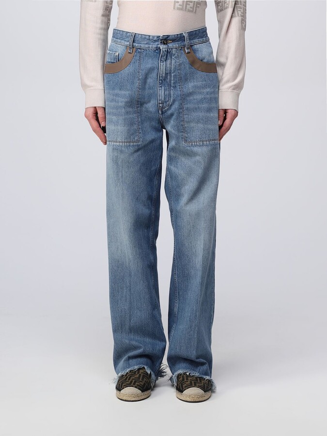 Fendi Men's Blue Jeans | ShopStyle