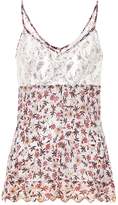 Thumbnail for your product : Chloé Floral-print lace camisole