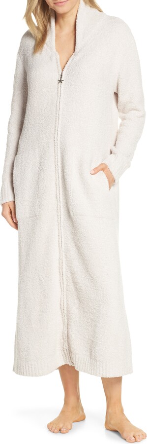 barefoot dreams hooded zip robe