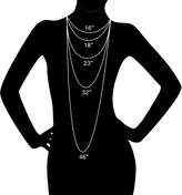 Thumbnail for your product : Classic Hardware Floral Heart Toggle Necklace Blk