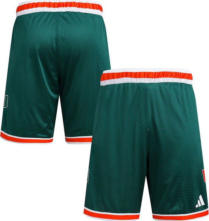 adidas Men's Green Miami Hurricanes Swingman Replica Basketball Shorts