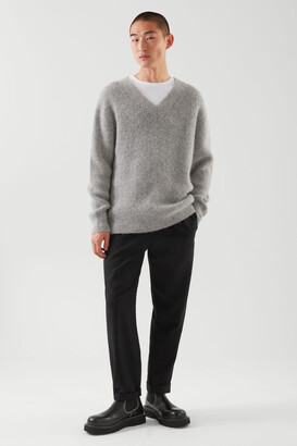 COS Relaxed-Fit Wool V-Neck Jumper - ShopStyle