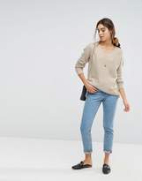 Thumbnail for your product : Wild Flower V Neck Distressed Sweater
