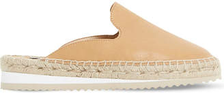 Dune Geniee leather backless espadrilles