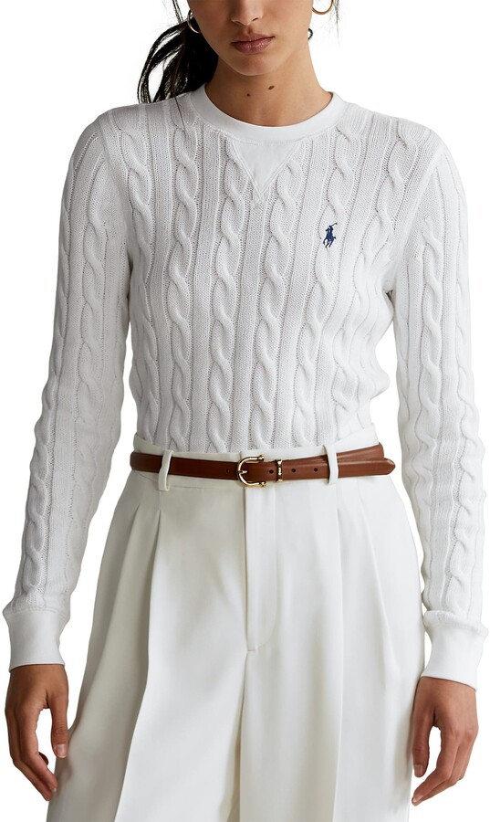Polo Ralph Lauren Cable Crewneck Sweater - ShopStyle