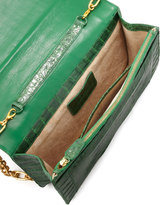 Thumbnail for your product : Nancy Gonzalez Crocodile Medium Chain-Strap Flap Clutch Bag, Green