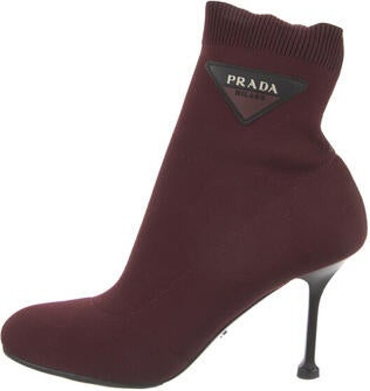 Prada Women's Red Boots | Shop The Largest Collection | ShopStyle