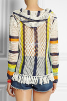 Thumbnail for your product : Anna Kosturova Baja crocheted cotton hooded top