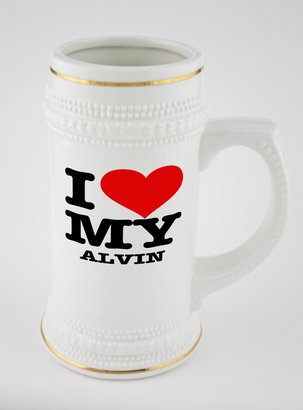 Fotomax Beer mug with I LOVE MY ALVIN