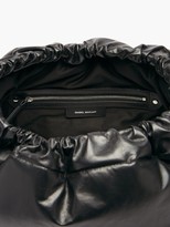 Thumbnail for your product : Isabel Marant Baggara Drawstring Leather Shoulder Bag - Black