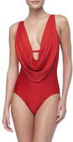 Thumbnail for your product : Luxe by Lisa Vogel Bright Cowl-Neck Swimsuit