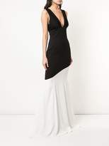 Thumbnail for your product : Nicole Miller colour block fishtail gown