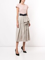 Thumbnail for your product : Paule Ka Flared Gathered Dress