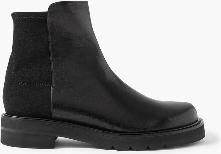 Ankle Boots Gliding Black Leather Steve Madden Steve Madden