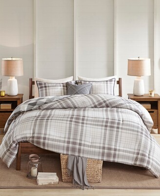 Madison Home USA Sheffield King/California King 4-Pc. Cotton Printed Reversible Comforter Set Bedding