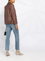 Thumbnail for your product : L'Autre Chose Single-Breasted Leather Jacket