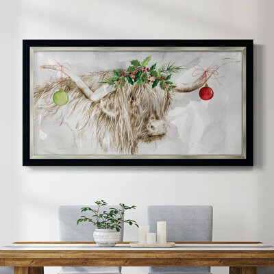 The Holiday Aisle Highland Holidays - Single Picture Frame Print on Canvas