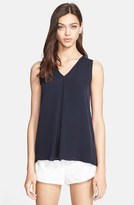 Thumbnail for your product : Theory 'Lesay' Pleated Silk Tank